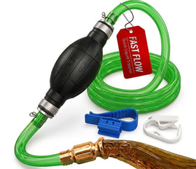 KAANX pump front view showing compact design and connectors for safe transfers