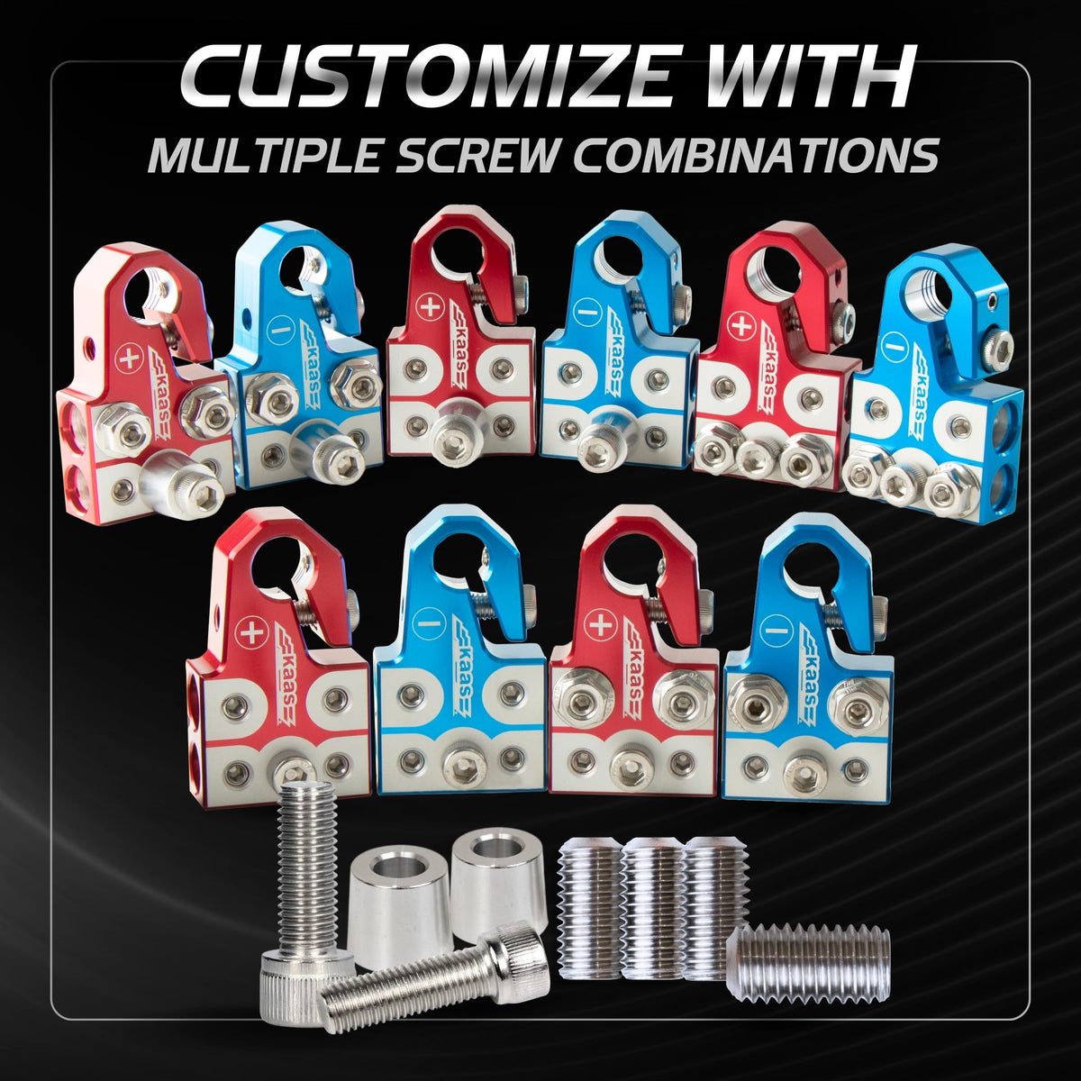 Kaas packaging with included hardware showing complete kit for immediate install