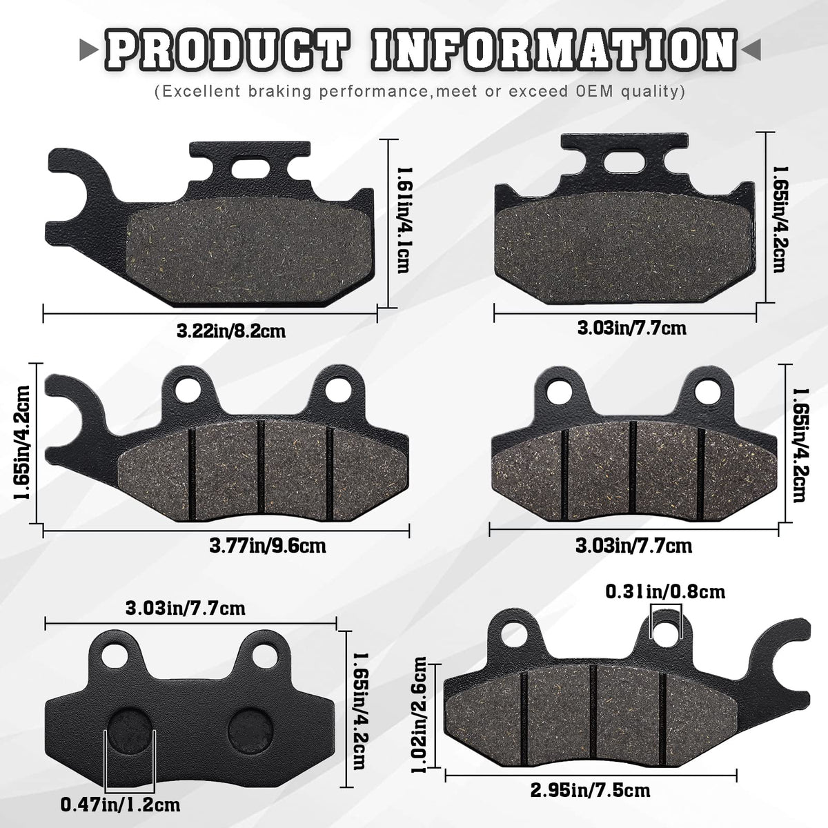 Kabing pads installed on Yamaha Rhino caliper demonstrating improved stopping confidence