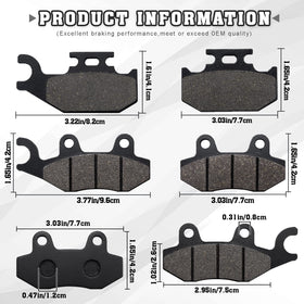 Kabing pads installed on Yamaha Rhino caliper demonstrating improved stopping confidence