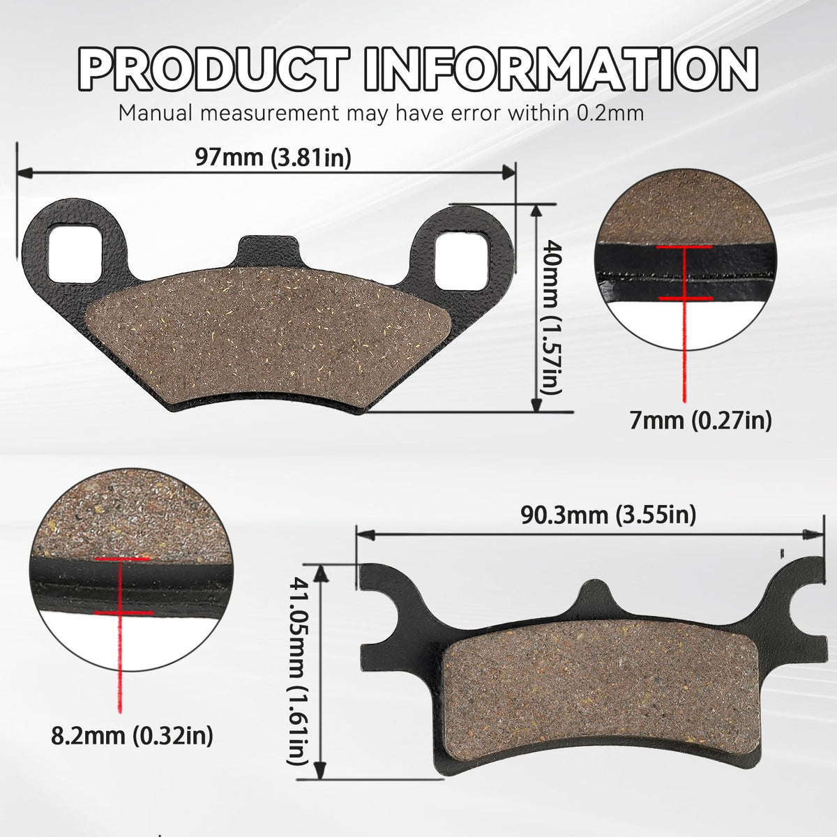 Kabing close-up of friction surface showing durable heat-resistant compound