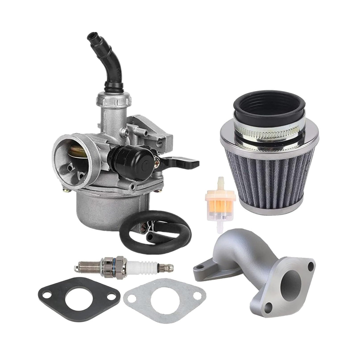 Kacarber front view showing carburetor body and inlet for clear identification and fit