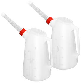 Kackaidi front view of two 2-quart oil jugs showing compact packaging and benefits
