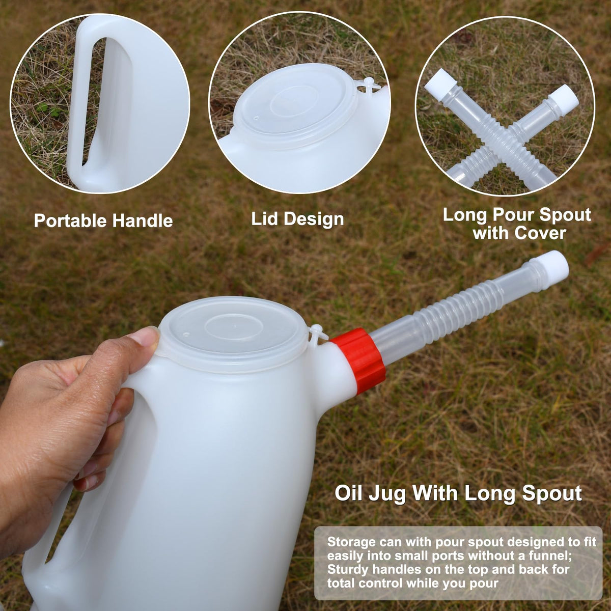 Kackaidi translucent container body showing fluid level for quick checks