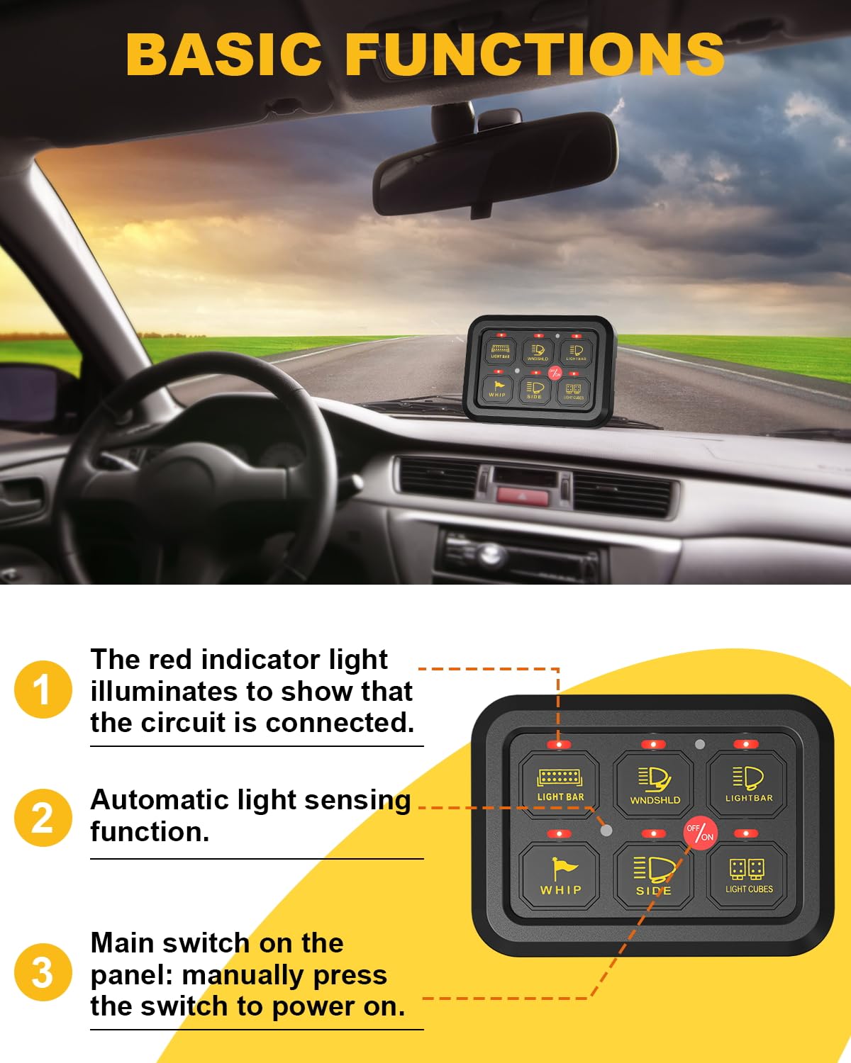 KACOLA control box under-hood with relays and fuses offering protected circuits