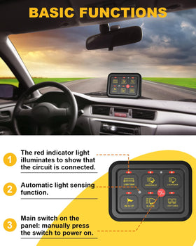 KACOLA control box under-hood with relays and fuses offering protected circuits