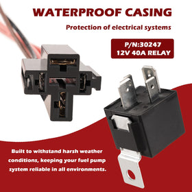 KACOLA closeup of waterproof 40A relay for reliable current delivery