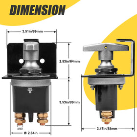 KACOLA wiring diagram and scale photo aiding correct installation and size comparison