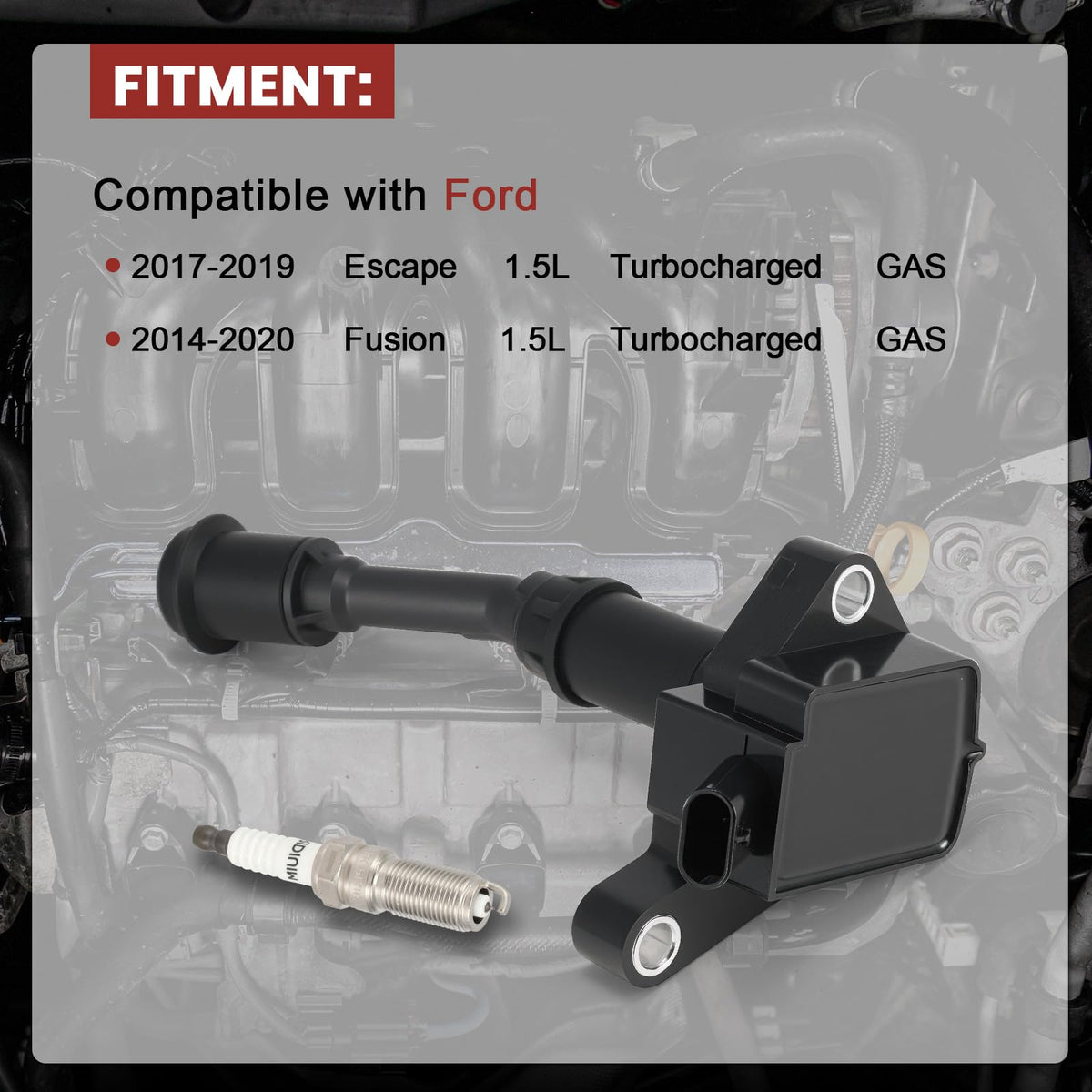 KacuYelin back label with OE numbers and specs for correct cross-reference and fit verification