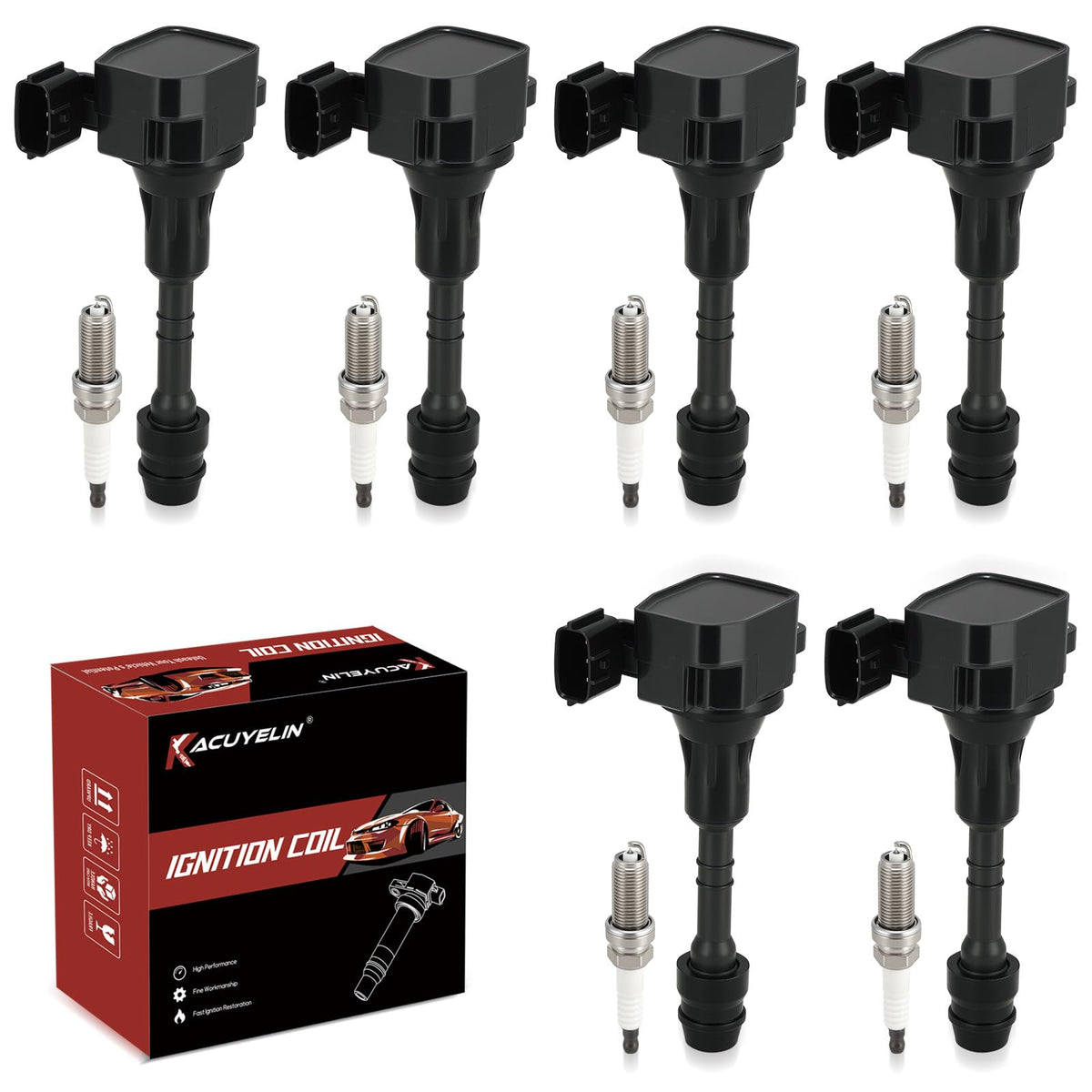 KacuYelin coil pack front view showing durable housing and reliable fitment