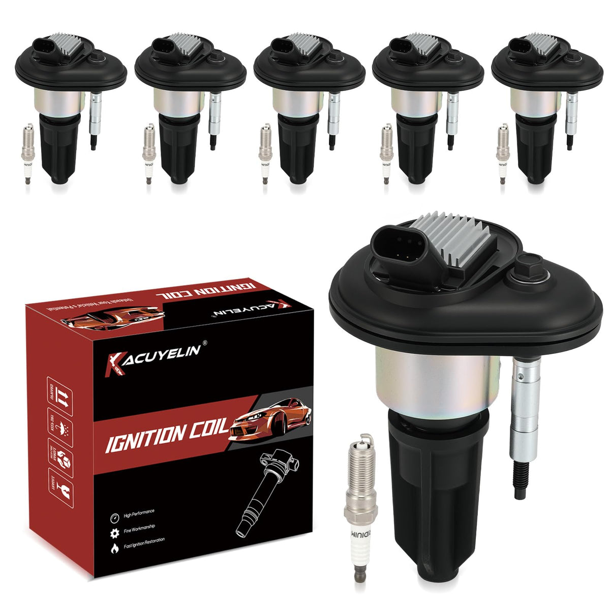 KacuYelin coil pack front view showing fit and easy replacement benefit