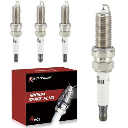 KacuYelin front packaging showing four iridium spark plugs and benefits