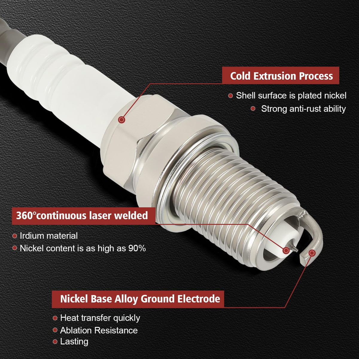 KacuYelin ignition coil winding detail showing high-purity copper for steady output