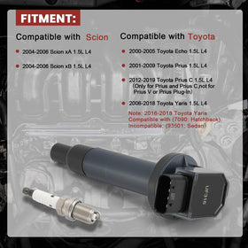 KacuYelin iridium spark plug close-up of electrode, delivers longer lasting spark