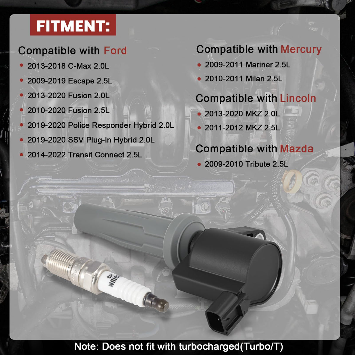 KacuYelin product label with OE numbers ensuring correct OEM-equivalent fitment