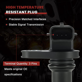 KacuYelin camshaft sensor close-up showing neodymium magnet and precise chip for accurate signals