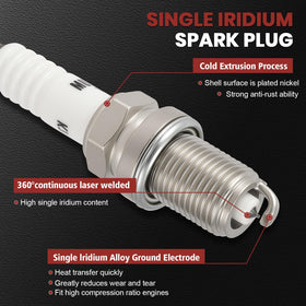 KacuYelin spark plug electrode detail showing iridium tip durability