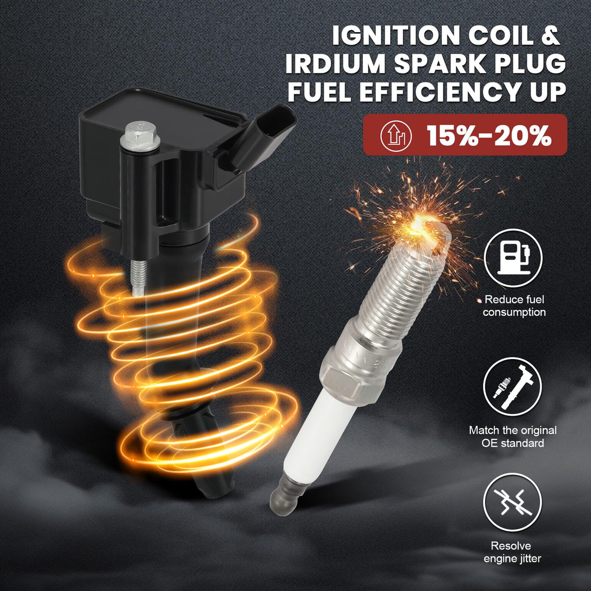 KacuYelin spark plug electrode macro showing precise welding for consistent spark