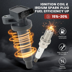 KacuYelin spark plug electrode macro showing focused spark for improved combustion