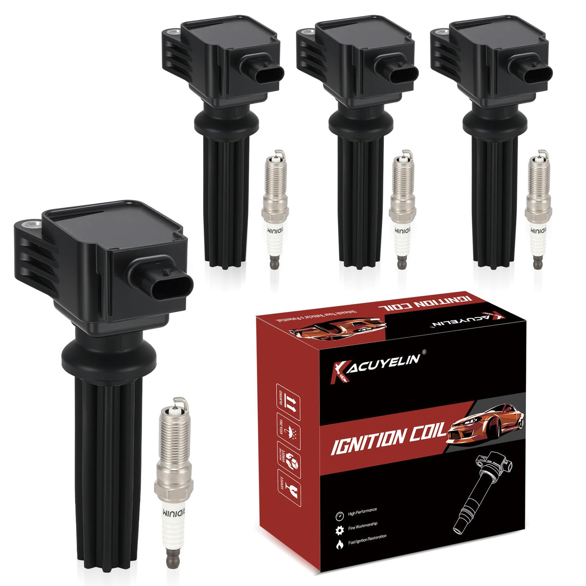 KacuYelin front packaging showing full ignition kit and clear model compatibility