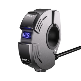 Kaedear front view showing both USB ports and compact profile for convenient charging