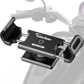Kaedear front view of mount showing sleek aluminum finish and compact profile, durable