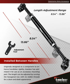 Kaedear finish detail showing gloss tube and matte clamp contrast