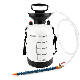 KAERKA 5L reservoir front view showing capacity and sturdy build for longer jobs