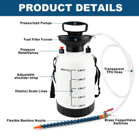 KAERKA universal filler tube attached for easy insertion into fill ports