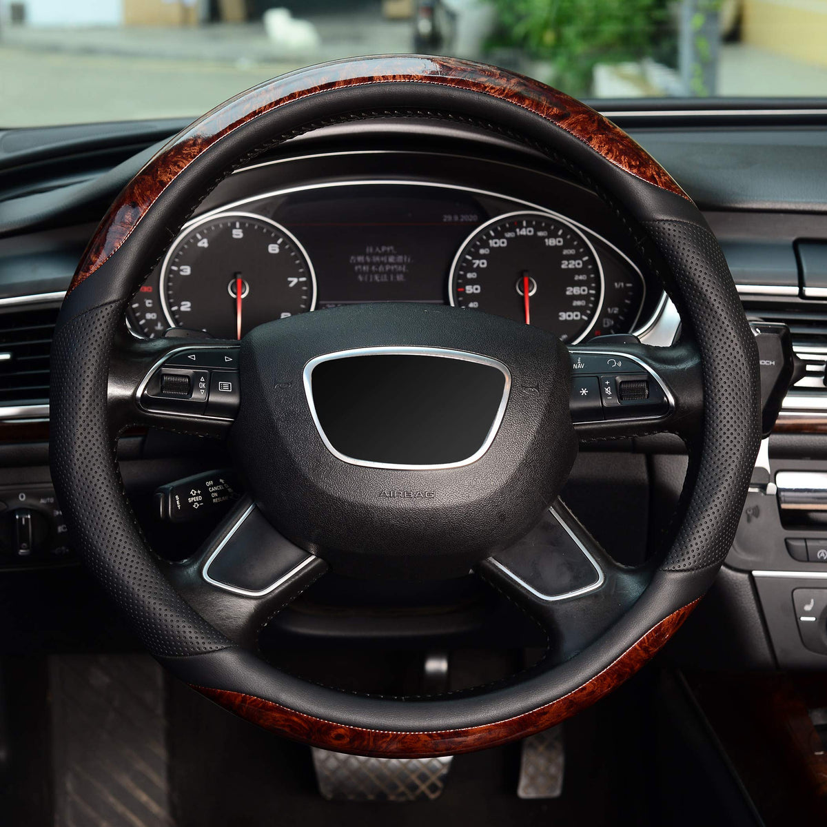 KAFEEK microfiber leather close-up highlighting texture and soft grip