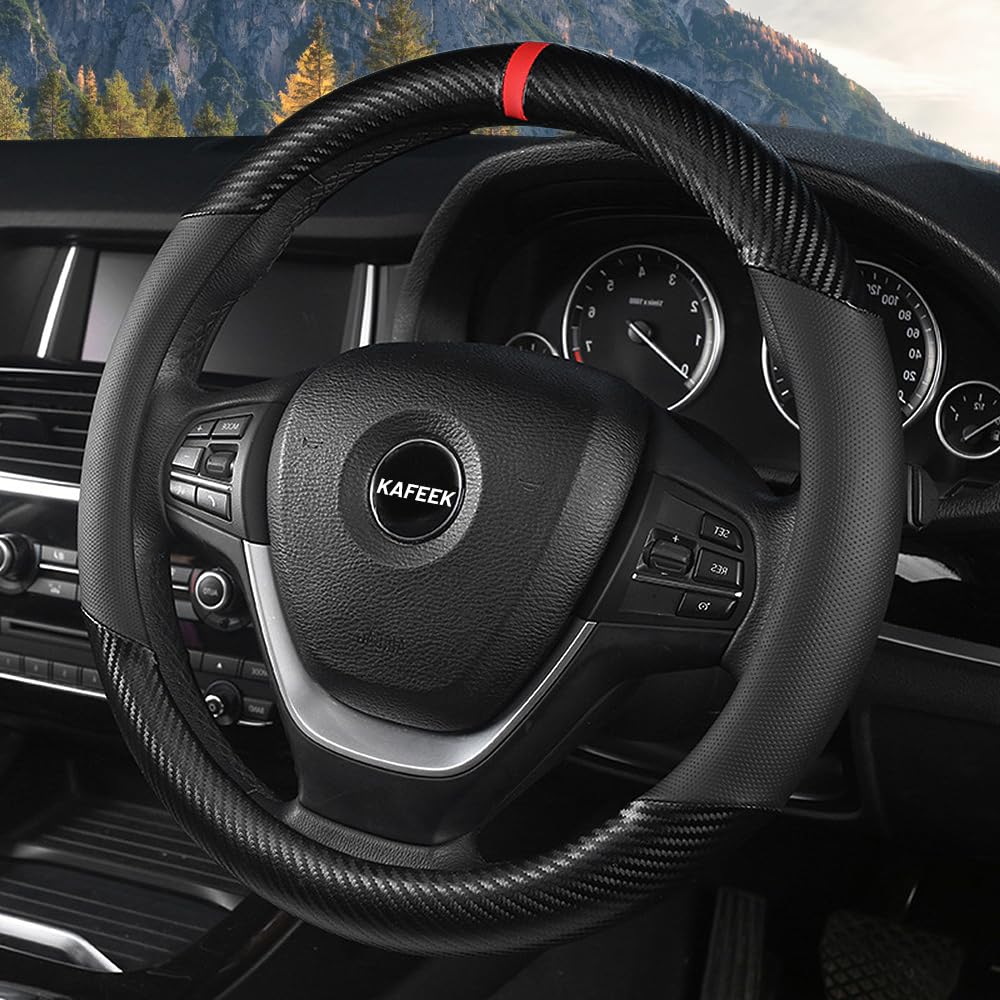 KAFEEK installed on steering wheel demonstrating improved grip and protection