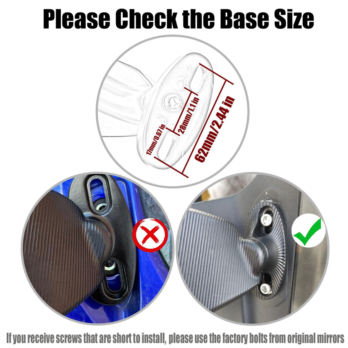 KAIQIVEM mirror folded flat showing aerodynamic profile, protects when parked