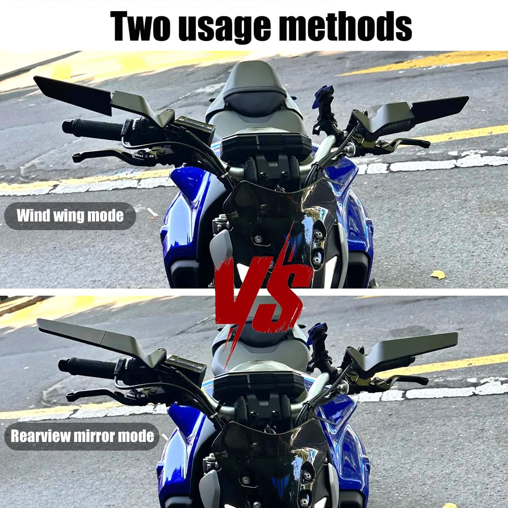 KAIQIVEM folded flat beside motorcycle illustrating protected parking position