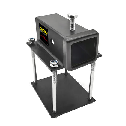 KAIRAY front view adapter showing receiver and bolt holes for versatile mounting