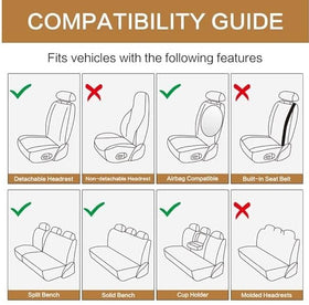 Kaisaatti back seat view with reserved openings for convenience