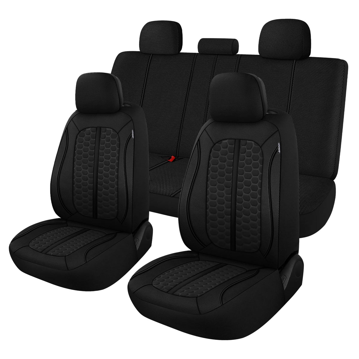 Kaisaatti front seat full set shown installed adds protection and cooling