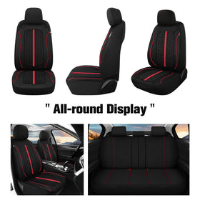 Kaisaatti installed back seat view showing full coverage benefit