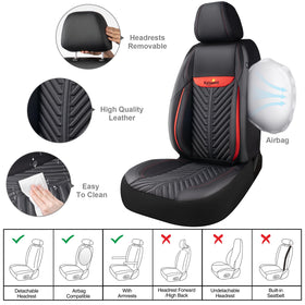 Kaisaatti side seam showing airbag access and secure safety fit
