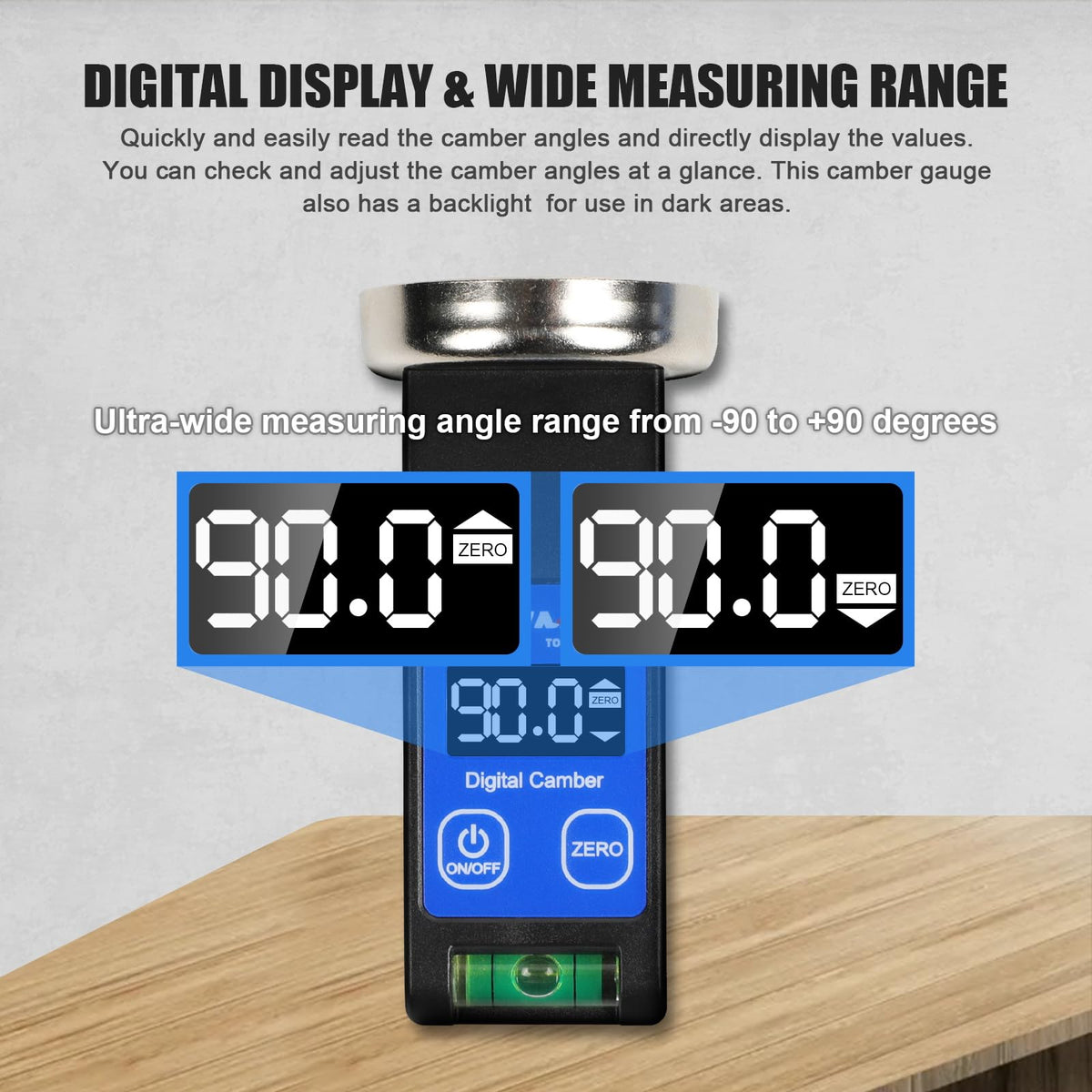 KAISAL positioning bubble view to center gauge for repeatable alignment accuracy