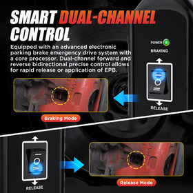 KAISAL close-up of apply and release switches for precise control