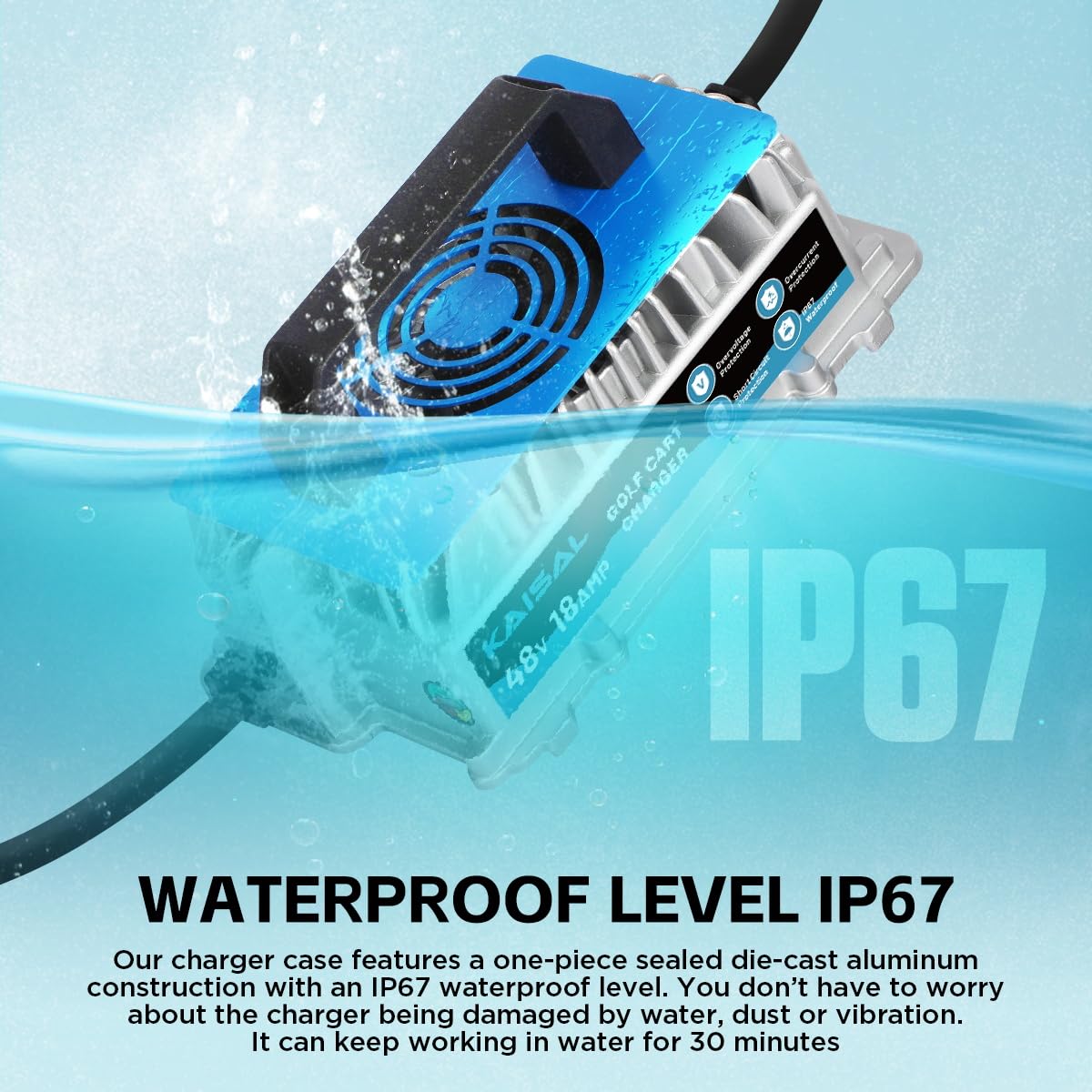 KAISAL die-cast aluminum waterproof case detail protecting against dust and water