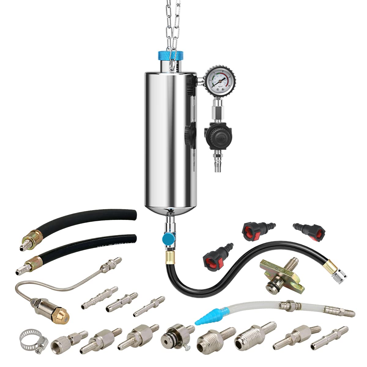 KAISAL front view of assembled cleaner kit showing compact design and portability