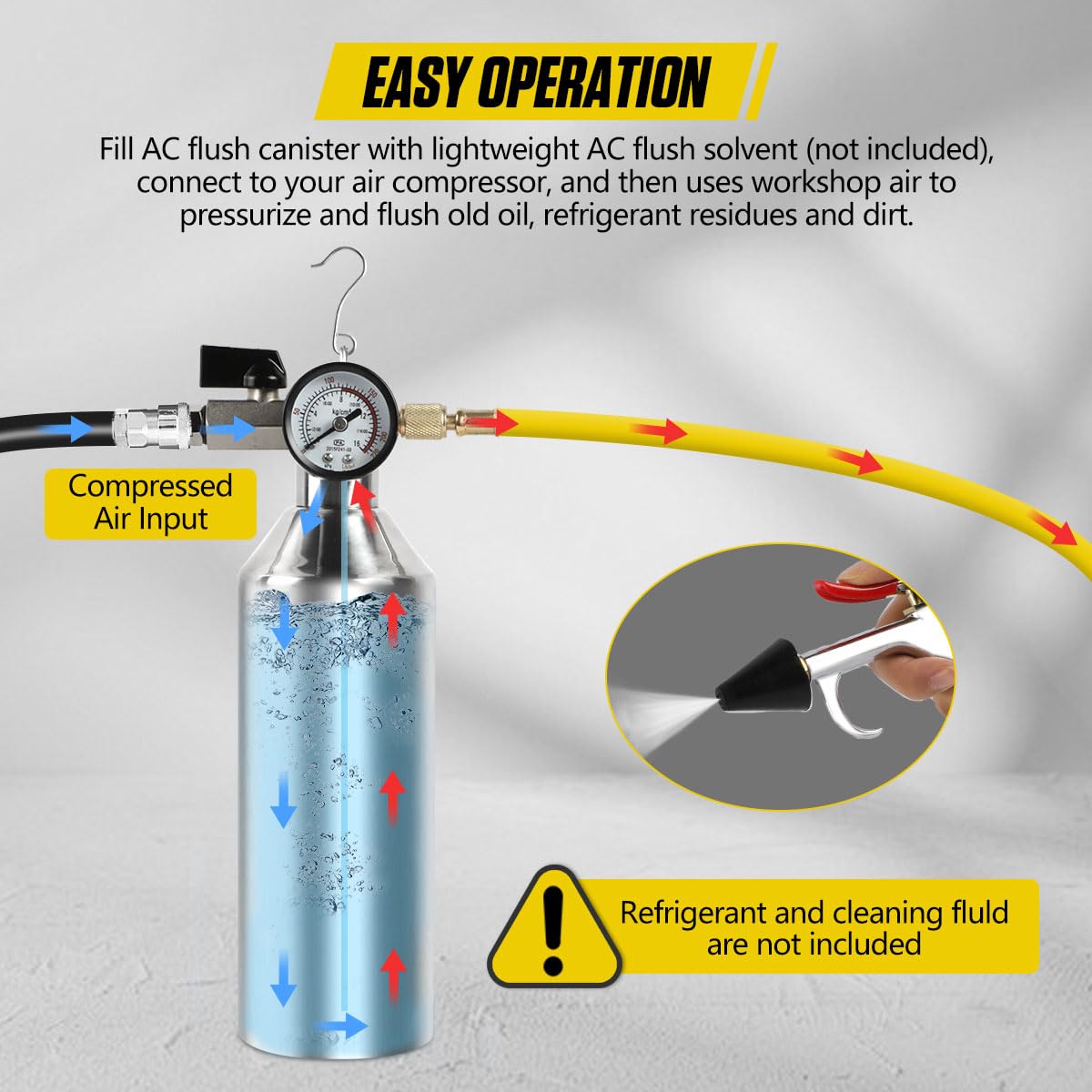 KAISAL spray head with rubber nozzle forming a tight seal for effective flushing