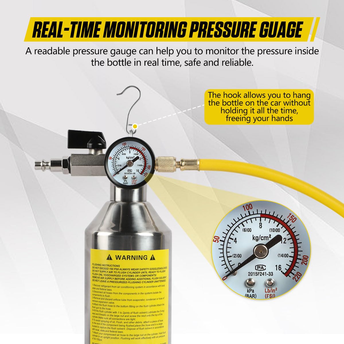 KAISAL thickened stainless-steel bottle resisting corrosion and high pressure
