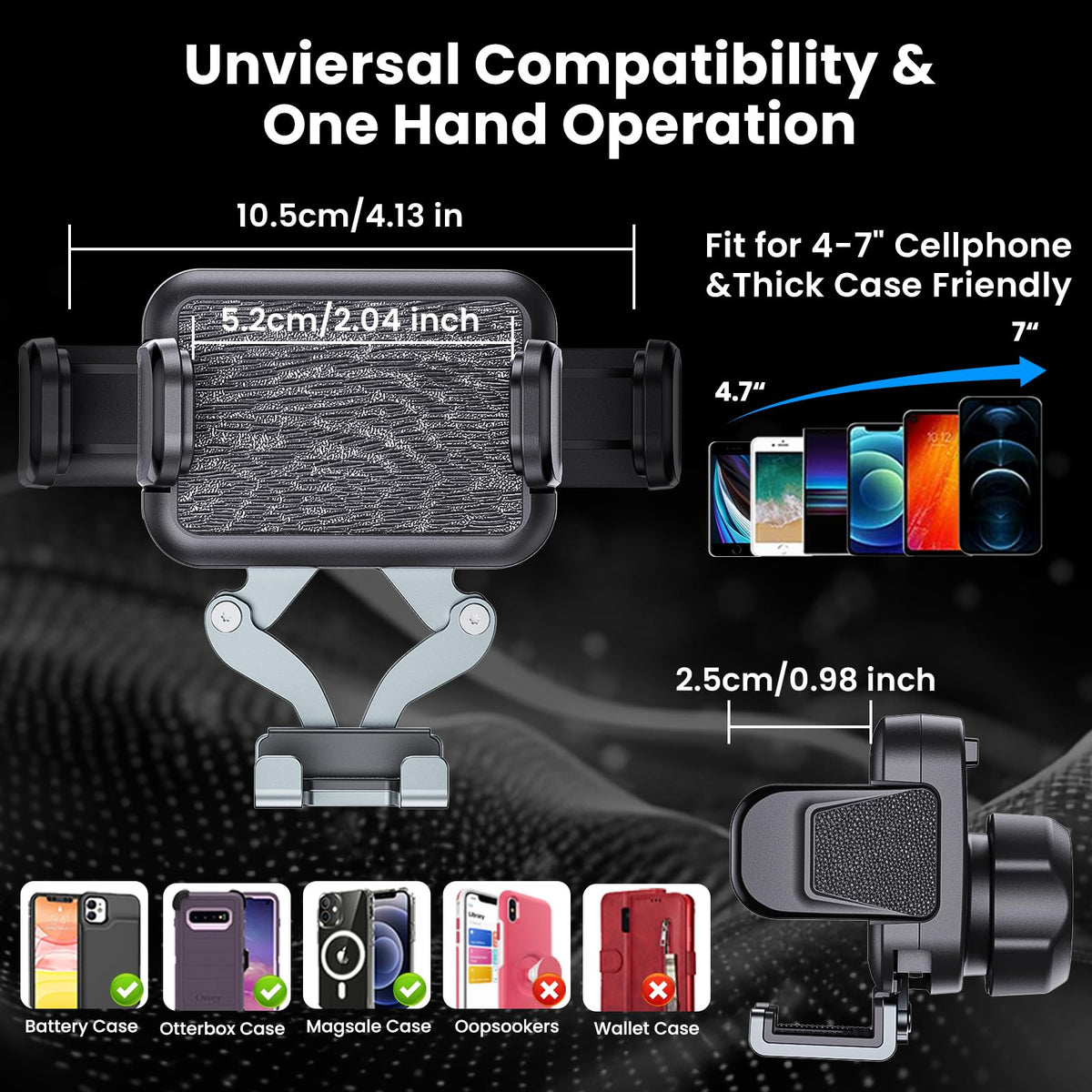 Kaishengyuan clamp arms detail highlighting quick-release mechanism for one-handed use