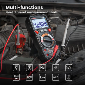 KAIWEETS HT118E probes and illuminated jacks guiding correct probe placement