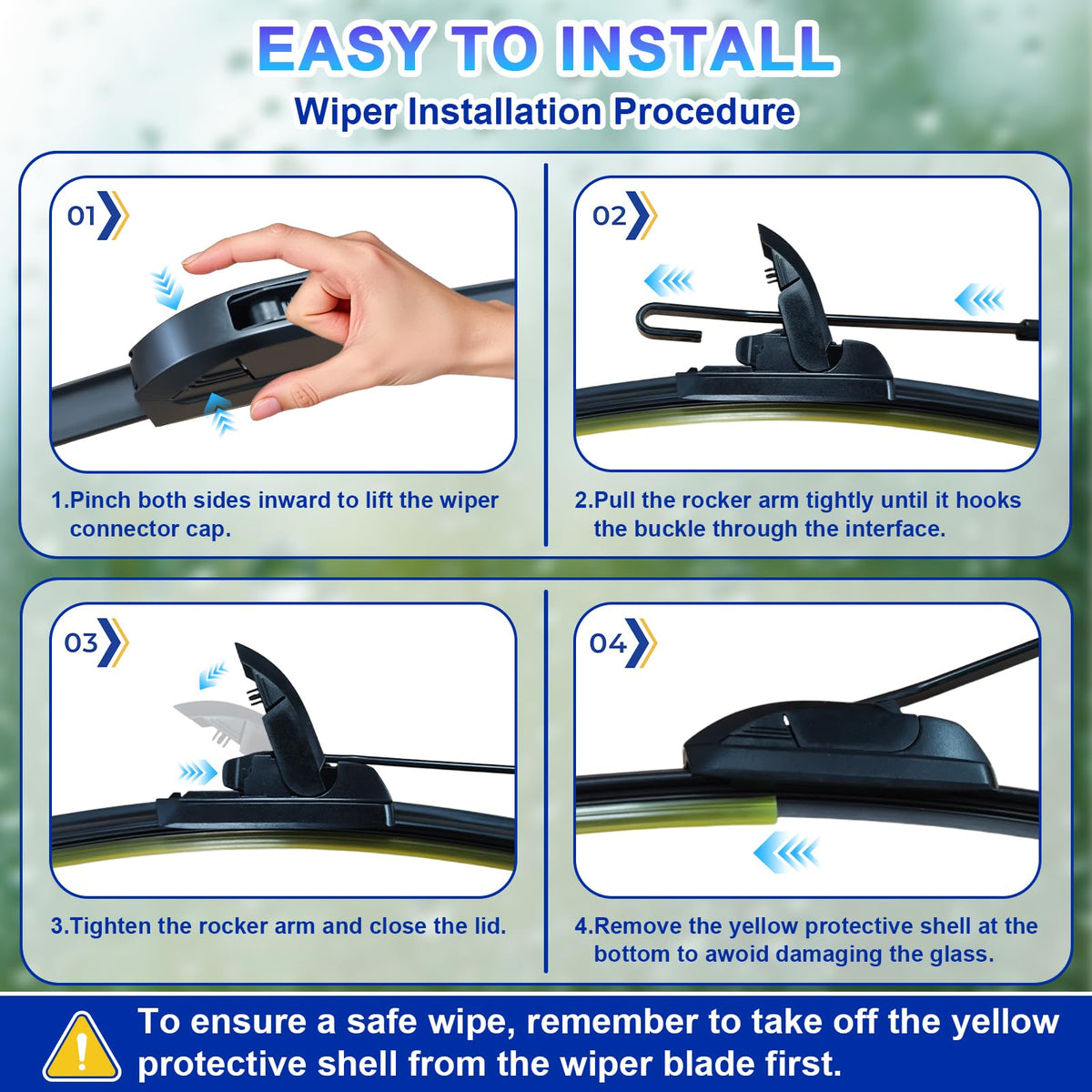 KAIYI blade flex demonstration showing rubber flexibility in cold conditions