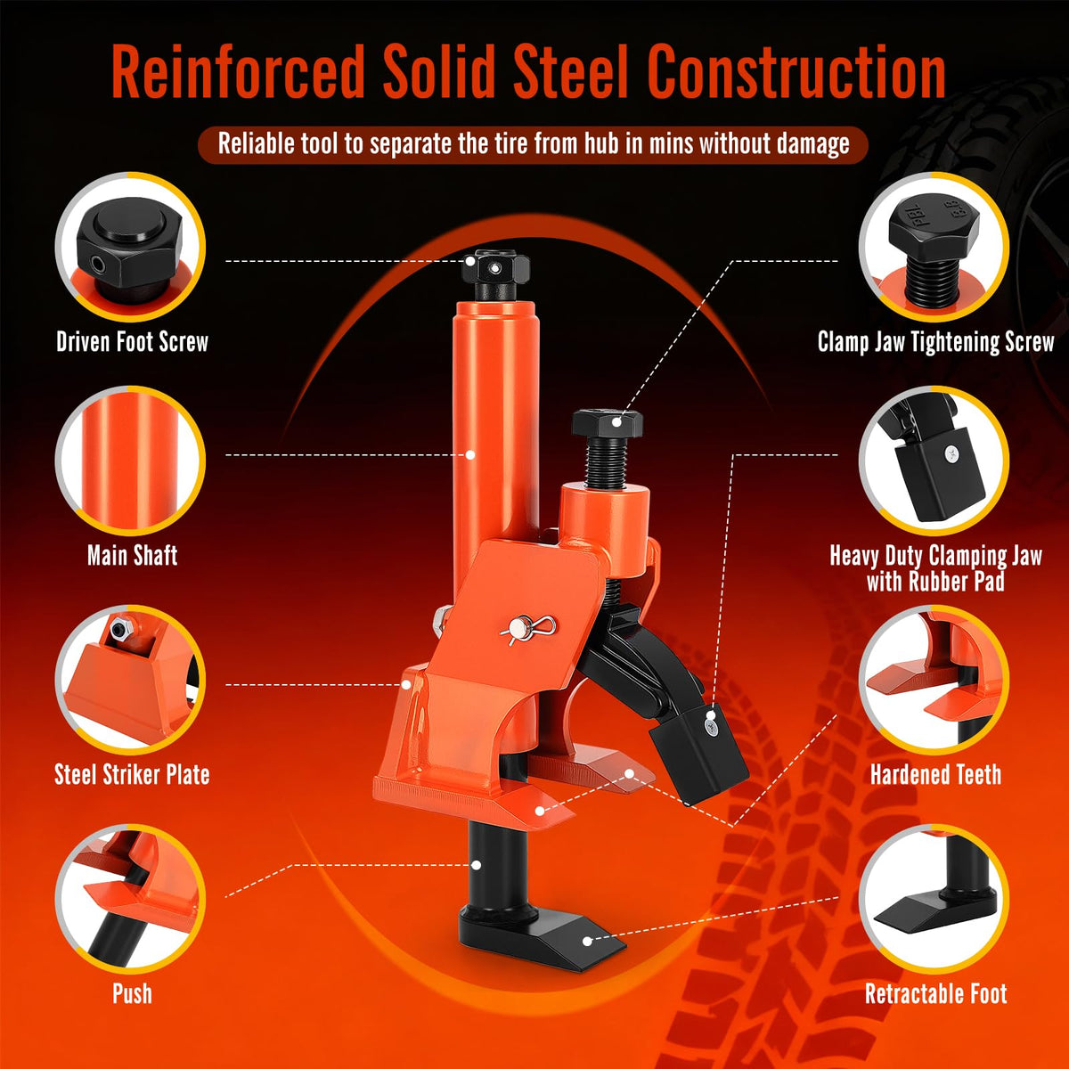 KAKO detail of integrated jaws and drive screw for strong durable performance