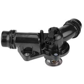 KAKO thermostat in service bay on a lifted BMW showing professional installation advantage