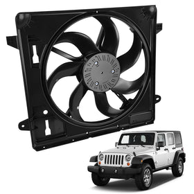 KAKSEY front view assembly showing full radiator fan for accurate fit